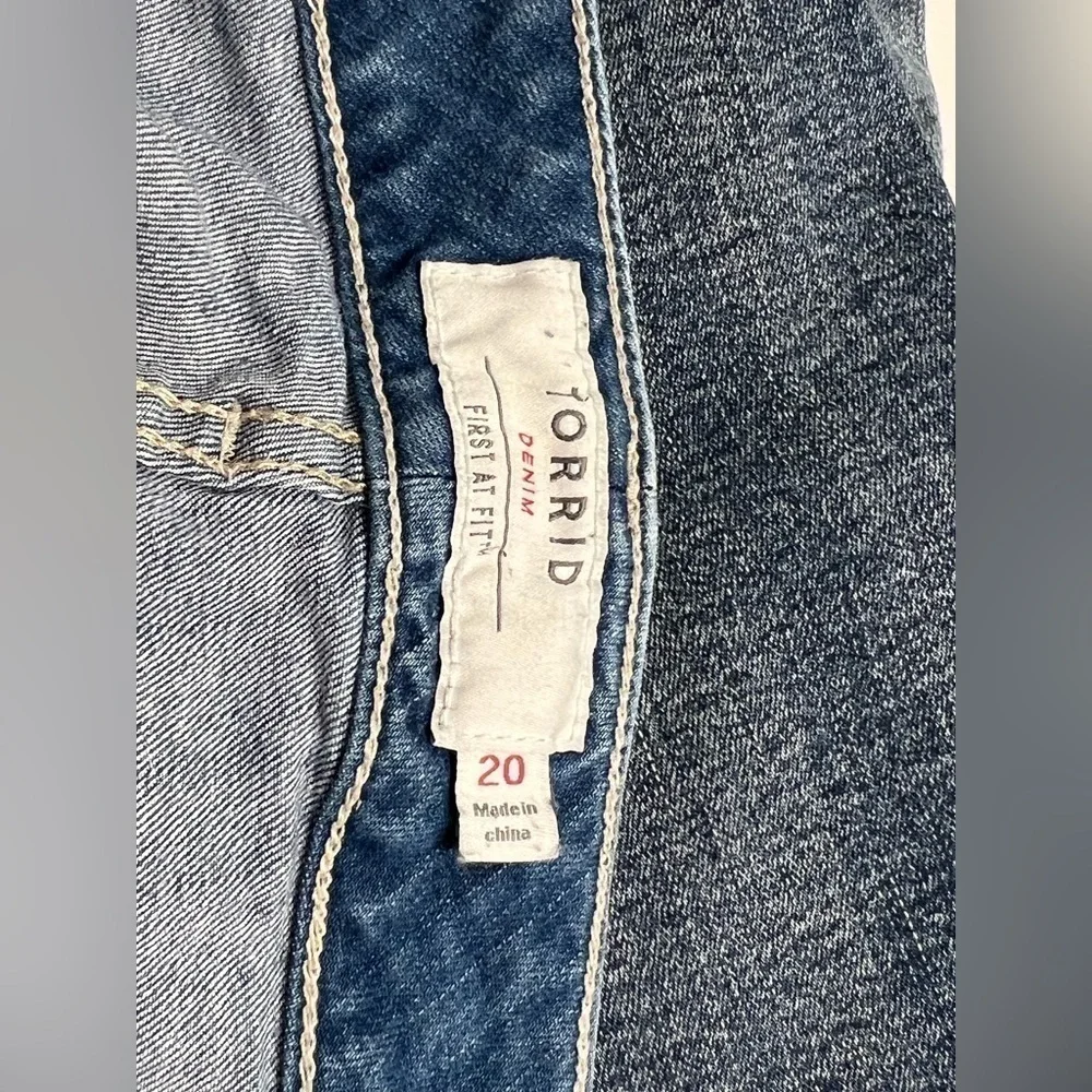 Light Wash Distressed Bermuda Shorts